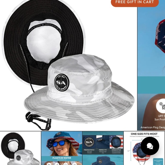 Soul of Adventure Camo Sun Hat - Picture 1 of 9